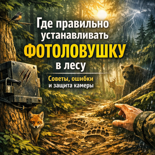 Где правильно устанавливать фотоловушку SEELOCK S308W в лесу: лучшие места и советы