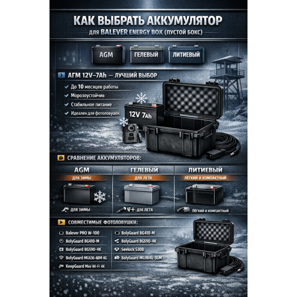 Как выбрать аккумулятор для Balever Energy Box (ПУСТОЙ БОКС): полное руководство